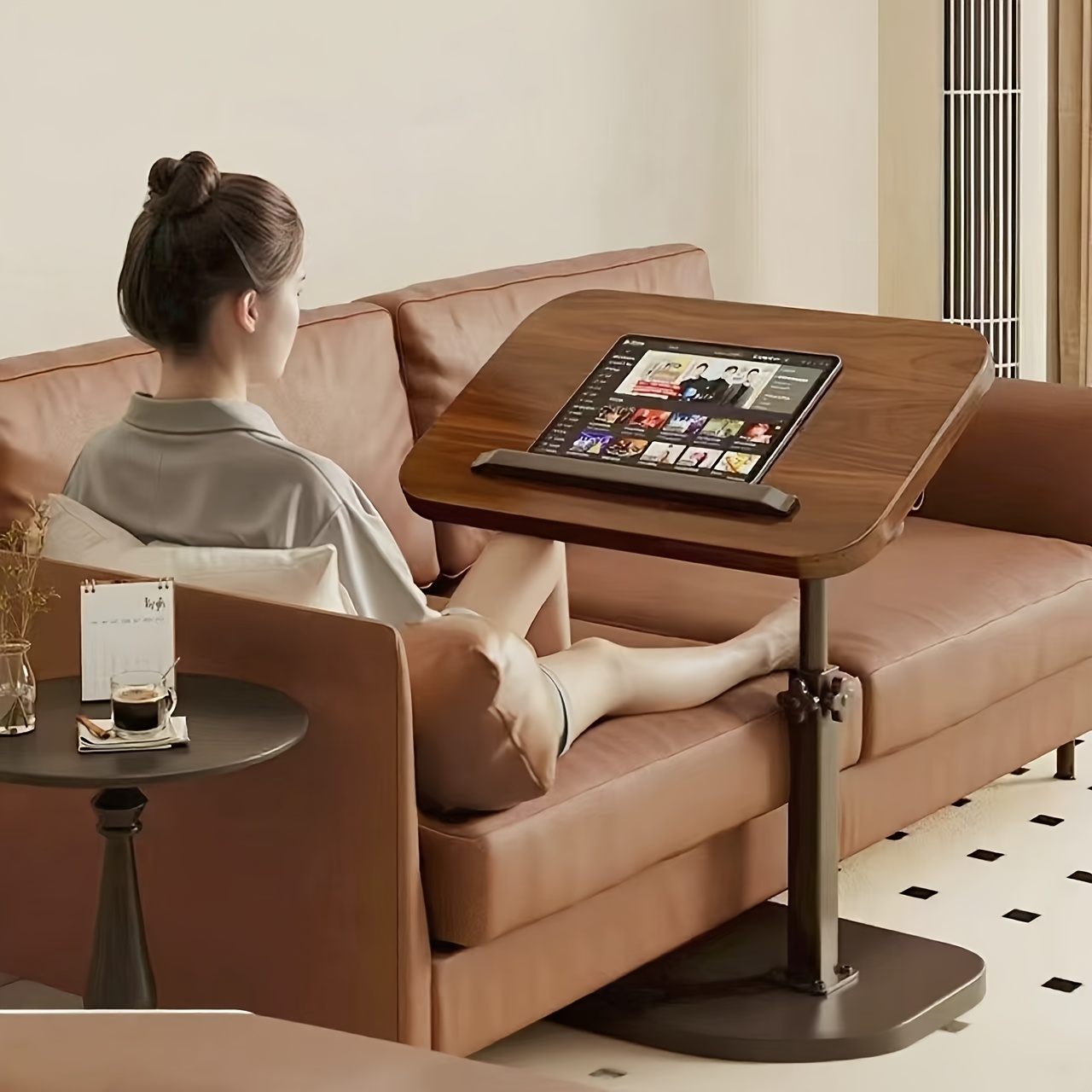 Black Walnut Swivel Laptop Des - огляд і ціна Tables