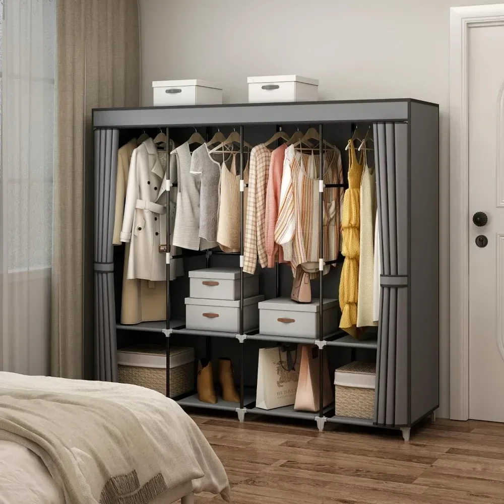 &67 Inch Portable Closet Wardr - огляд і ціна Wardrobe Closet Portable Fabric Cover