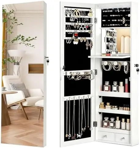 with Full Length Mirror, 6 Aut - огляд і ціна Full Length Mirror Jewelry Armoire