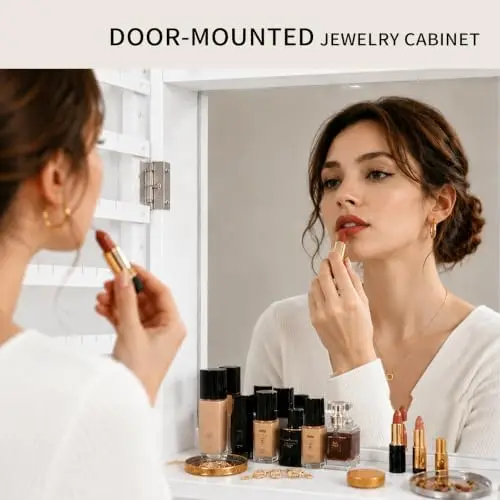 with Full Length Mirror, 6 Aut - огляд і ціна Full Length Mirror Jewelry Armoire