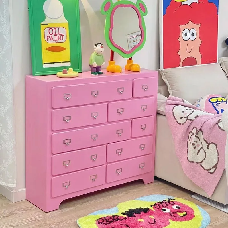 Pink solid wood ten chest cabi - огляд і ціна Storage