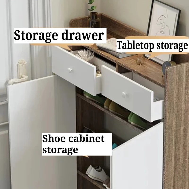 &Slim 20cm Shoe Cabinet Entryw - огляд і ціна Shoe Rack Cabinet Narrow Entryway