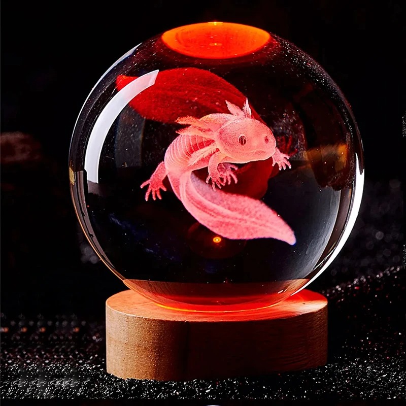 D2 3D Axolotl Lamp Engraved Cr - огляд і ціна Floating Nightstand With Led Light