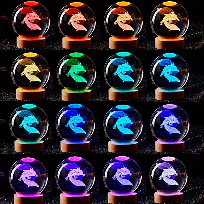 D2 3D Axolotl Lamp Engraved Cr - огляд і ціна Floating Nightstand With Led Light