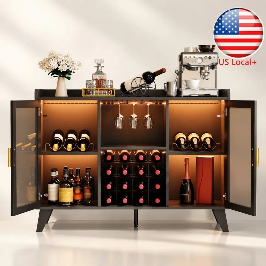 Bar Cabinet with LED Lights fo - огляд і ціна Storage