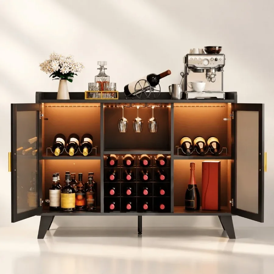 Bar Cabinet with LED Lights fo - огляд і ціна Storage