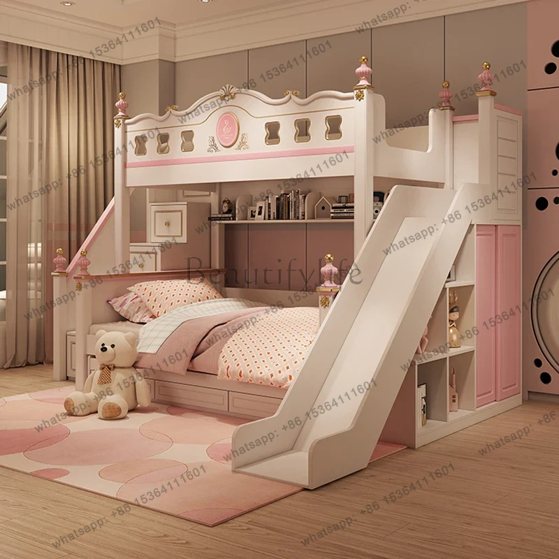 PG modern luxury bases master  - огляд і ціна Bunk Bed With Stairs And Slide
