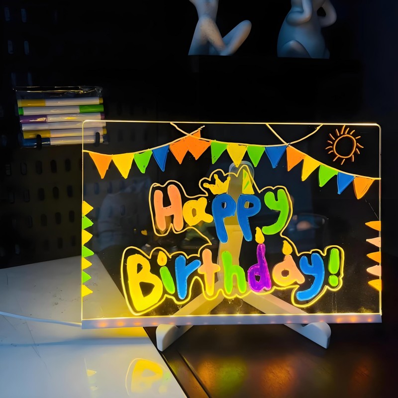 LED Note Board With Night Ligh - огляд і ціна Floating Nightstand With Led Light