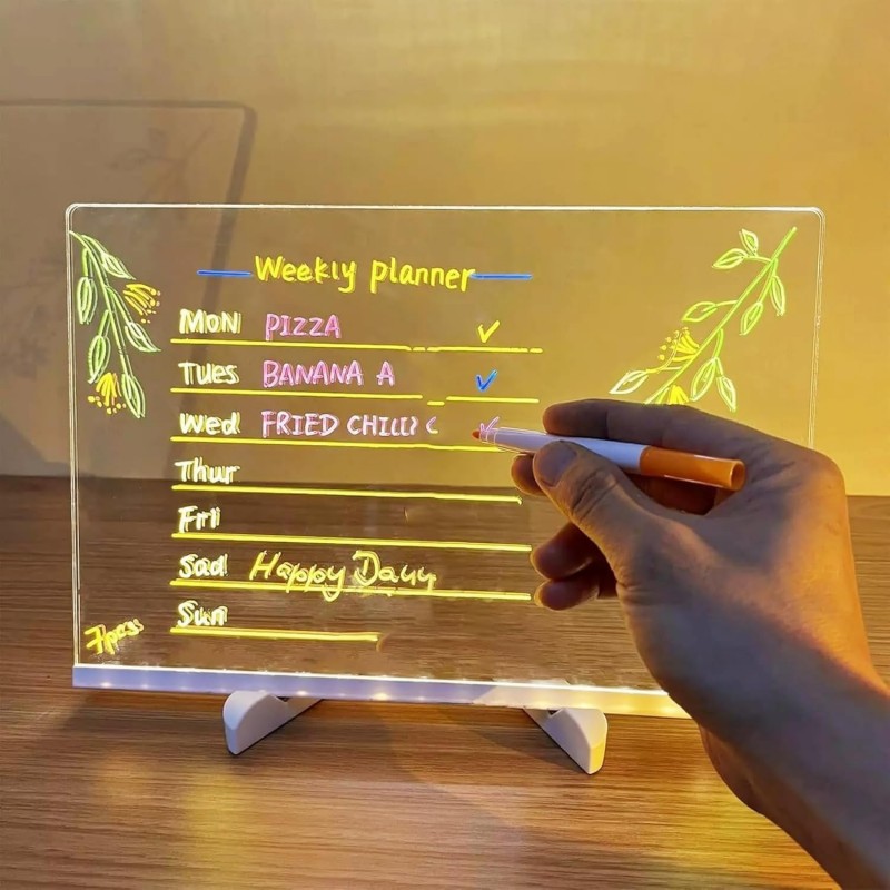 LED Note Board With Night Ligh - огляд і ціна Floating Nightstand With Led Light