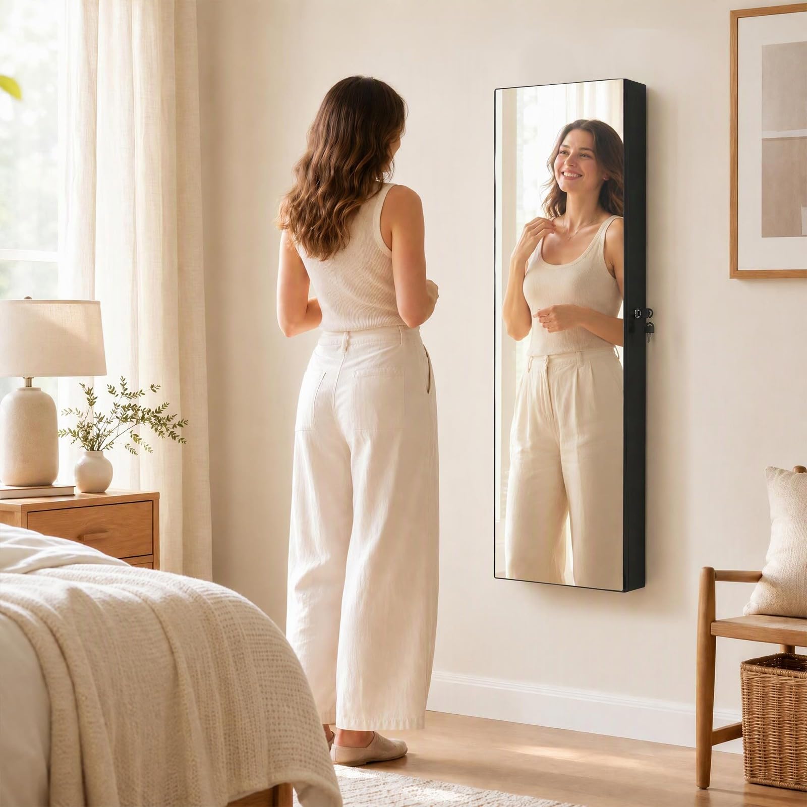 Full Length Mirror Lockable Je - огляд і ціна Full Length Mirror Jewelry Armoire