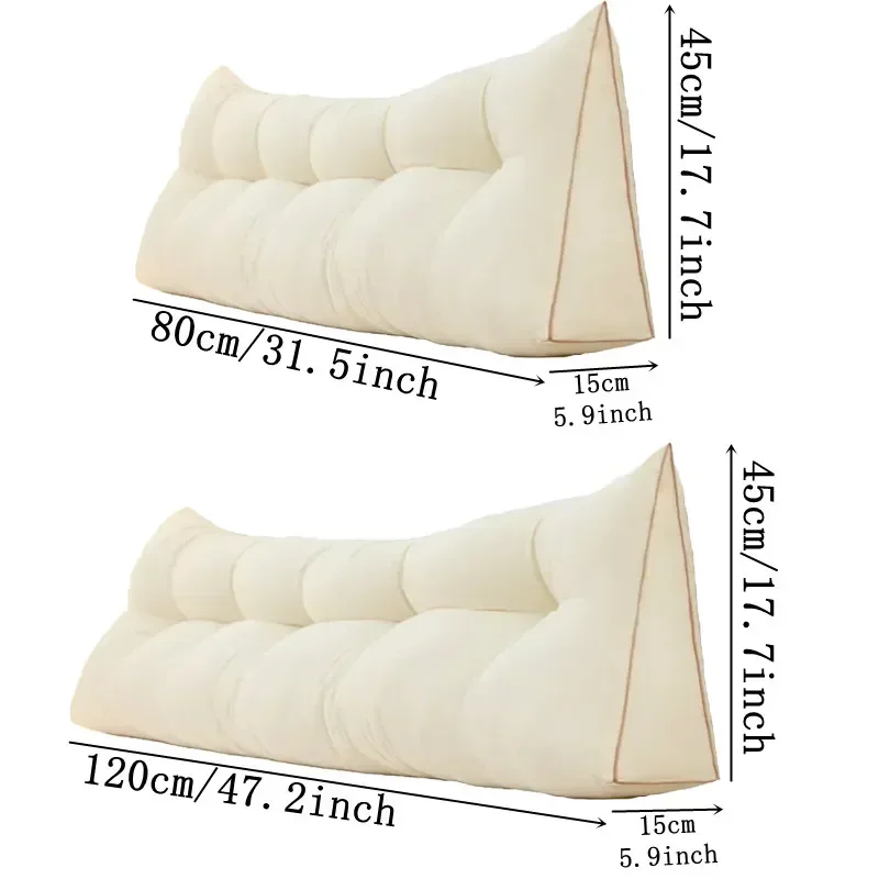 Large Bedside Cushions Triangu - огляд і ціна Headboard Cushion Backrest Tatami