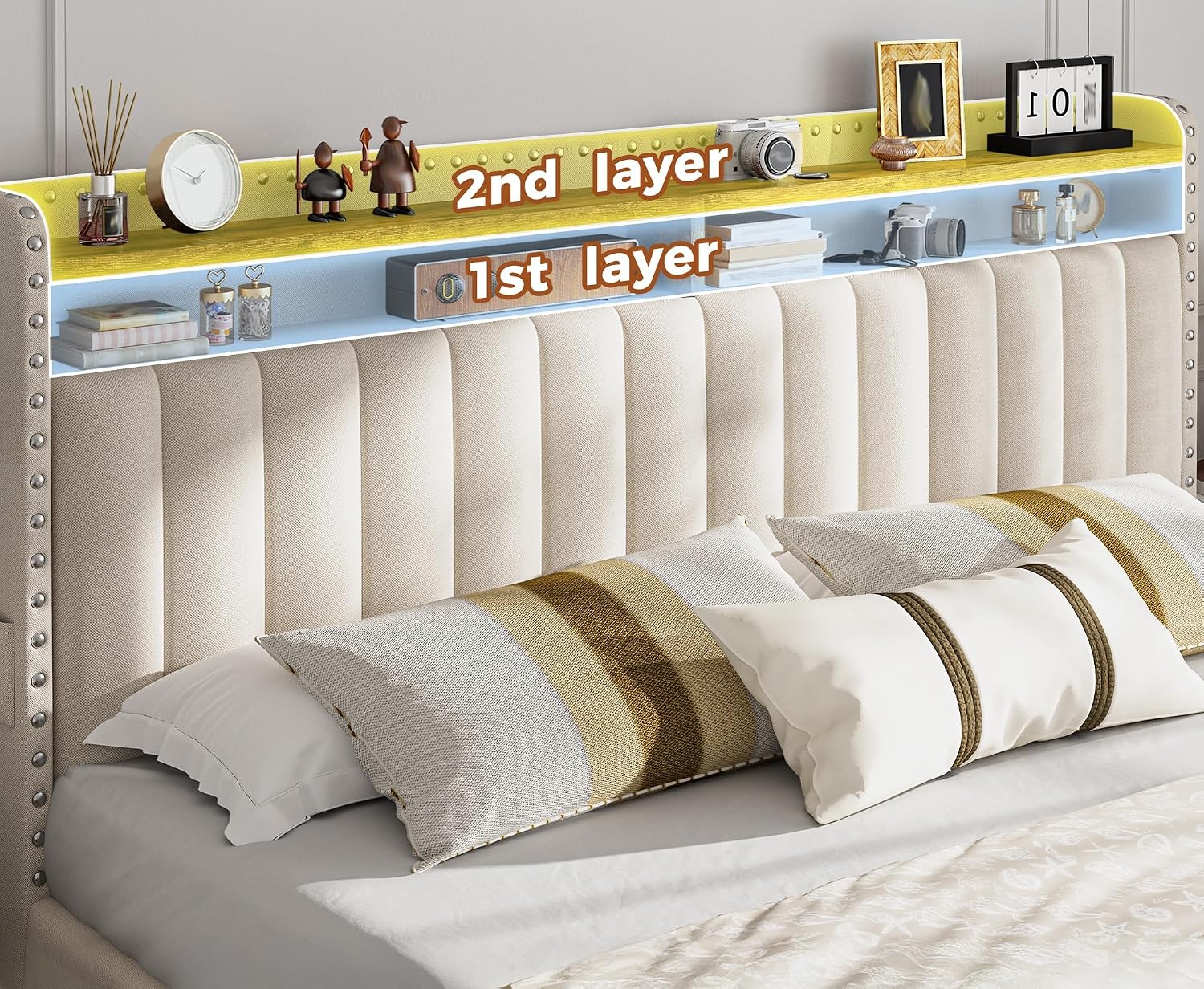 King Size Bed Frame with 4 Sto - огляд і ціна King Size Bed Frame With Storage Drawers