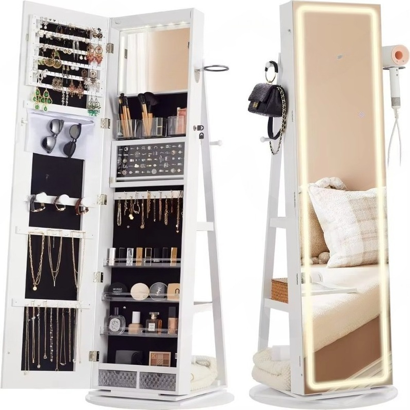 Standing Mirror Jewelry Cabine - огляд і ціна Full Length Mirror Jewelry Armoire